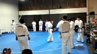 Enshin Karate Irvine Dojo promotion test [upl. by Nnaeus]