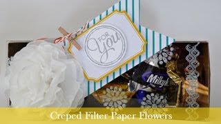 Creped Filter Paper Flowers [upl. by Asiul]