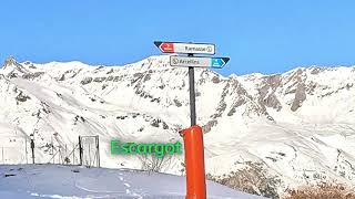 Val Cenis Ski  Escargot  4K  GoPro 12  25122023 [upl. by Ennelram]