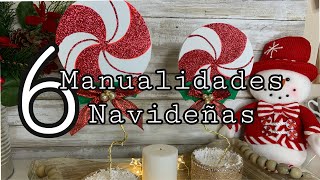 6 MANUALIDADES NAVIDEÑAS 2020 🎅 Christmas Decorations🎄DIY Especial de Natal [upl. by Nyleek]