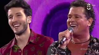 Carlos Vives Sebastian Yatra  Robarte un Beso Viña del Mar 2018 [upl. by Birdie]