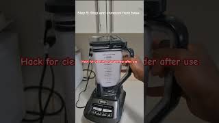 Easy kitchen hack Cleaning your blender hack shorts howto [upl. by Amalee]