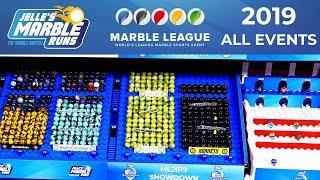 Marble League Showdown  ALL EVENTS  Jelles Marble Runs [upl. by Romine]