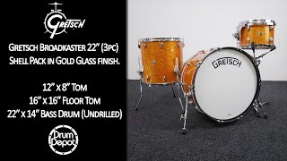 Gretsch Broadkaster  Gold Glass Finish  Demo [upl. by Monjan]