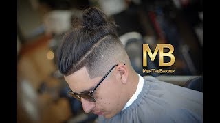 MID FADE  MAN BUN  TUTORIAL [upl. by Inaffets171]