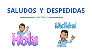 ✅👋SALUDOS y DESPEDIDAS👋 en Español✅ Nivel Básico 💯Aprender Español💯 Learn Spanish [upl. by Tandy]