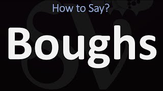 How to Pronounce Boughs CORRECTLY [upl. by Winchester223]