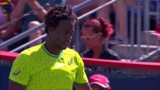 Monfils saves match points en route to dramatic win over Nishikori in Montreal [upl. by Araiek150]