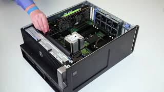 Dell Precision Workstation Install Graphics Card [upl. by Adekam]