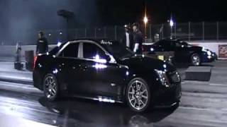 Cadillac CTSV Drag Racing runs in the 9s [upl. by Vullo]