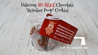 YOUR new favourite NO BAKE Christmas Cookie… with FREE printable tags for serving and sharing 🎄🍪 [upl. by Jenkel]