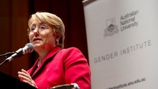 Michelle Bachelet presents Gender equality a lived reality [upl. by Dammahum]