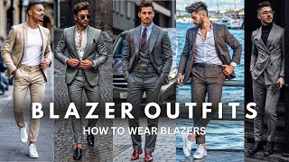 Attractive Blazers With Matching Shirt And Pant Combo  How To Wear A Blazer [upl. by Yejus]