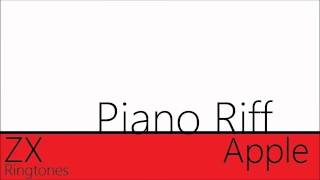 Piano Riff  Apple Ringtone [upl. by Haerr]