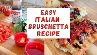 How To Make Italian Bruschetta  Easy Recipe  Classic Authentic Italian Recipe [upl. by Burnight]