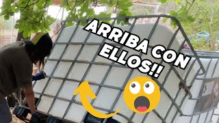 💦 Así ELEVO sola los DEPÓSITOS de mil litros Vlog146 [upl. by Akeimat15]