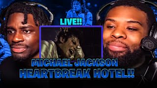 FIRST TIME reacting to Michael Jackson  Heartbreak Hotel  BabantheKidd Live Yokohama 1987 in HD [upl. by Osicnarf306]