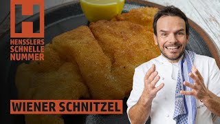 Schnelles Wiener Schnitzel Rezept von Steffen Henssler [upl. by Innep]