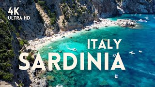 Sardinia 4K  Drone view Cala Gonone Cala Luna Cala Mariolu Cala Goloritze travel sea beaches [upl. by Neysa25]