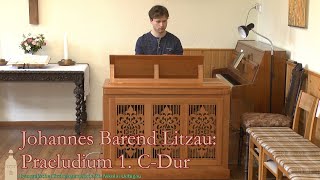 Johannes Barend Litzau Praeludium 1 C Dur  KlopTruhenorgel [upl. by Seroled459]