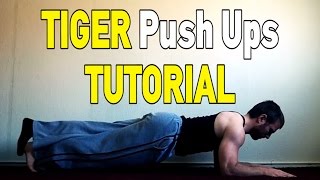 Tiger push ups  Bodyweight tricep exercise [upl. by Erolyat]