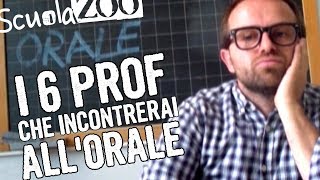 I 6 PROF che INCONTRERAI allESAME ORALE  Enrico Galliano ScuolaZoo [upl. by Anaul]