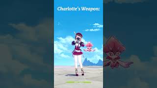 Other Cryo Characters Weapon Vs Charlottes Weapon 🤔😄 genshinimpact genshin charlotte shorts [upl. by Ailahtan]