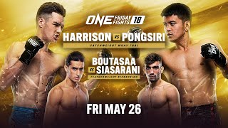 ONE Friday Fights 18 Tyson Harrison vs Pongsiri [upl. by Elatnahc]