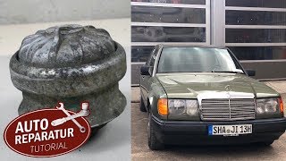 W124 Projekt  Motorlager wechseln starke Vibrationen beim 250d  DIY Tutorial [upl. by Fidole]