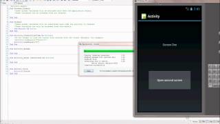 Android programming with Basic4Android  Two Activities  Tutorial [upl. by Devlin]