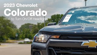 2023 Chevrolet Colorado  Howto Turn OnOff the Headlights [upl. by Lorene]