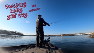 Dobyns rods line up for fishing in January [upl. by Notxed]