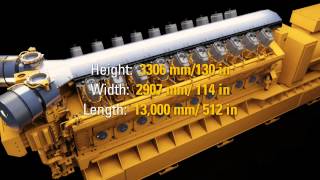 Caterpillar Electric Power 10MW GCM34 Natural Gas Engine [upl. by Llewol576]