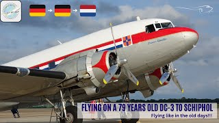 4K TRIPREPORT  Lübeck  Bremen  Schiphol  DDA Classic Airlines DC3  PHPBA  flying2travel [upl. by Adnawt]