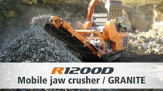 Rockster Jaw Crusher R1200 Granit francais [upl. by Gardell678]