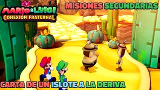 Mario amp Luigi carta de un islote a la devira mision secundaria [upl. by Naitsirk]