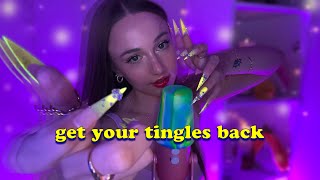 CLICK to get your TINGLES BACK ☆💫 unpredictable  delayed ASMR to CURE ur tingle immunity ☆💫😴 [upl. by Arej864]