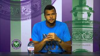 JoWilfried Tsonga First Round Press Conference [upl. by Lietman]