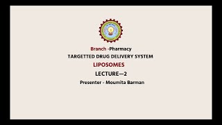 Novel Drug Delivery Systems NDDS Liposomes Part1  AKTU Digital Education [upl. by Pegma]