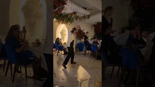 Greek Plate Smashing and dancing greekdance greecefood youtubeshorts greece shortsvideo shorts [upl. by Atinus775]