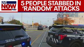 Random attack 5 people stabbed in Seattles ChinatownInternational District  LiveNOW from FOX [upl. by Ialda]