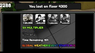 What floor 4300 Leaderboardgot me in manga biome  Anime card battle [upl. by Severen645]