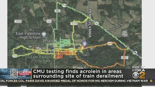 Testing finds high levels of acrolein near train derailment site and Beaver County [upl. by Sulakcin]