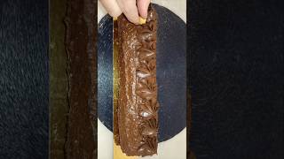 SHORTS JAI FAIT UN GÂTEAU ROULÉ AU CHOCOLAT EN UNE MINUTE [upl. by Alleahcim]