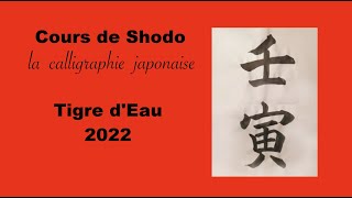 SHODO calligraphie japonaise  Tigre dEau [upl. by Brannon]