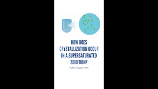 Why Does Crystallization Occur in a Supersaturated Solution crystallization [upl. by Adiv610]