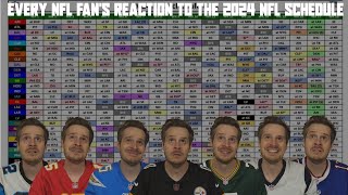 Every NFL Fans Reaction to the 2024 NFL Schedule [upl. by Fredkin449]