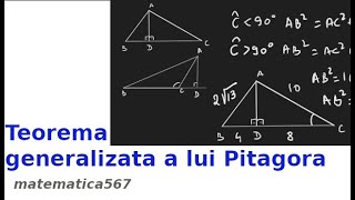 Teorema generalizata a lui Pitagora [upl. by Atinej501]