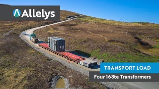 Transport of Four 168te Transformers to the Shetland Isles [upl. by Michon984]