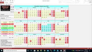 Calendario Laboral creado en Microsoft Access gratis [upl. by Vokay54]